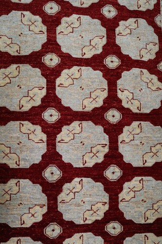 5'5" x 7'8" ft. Afghan Ersari Turkmen Hand Knotted Tribal Wool Oriental Area Rug - Picture 3 of 6