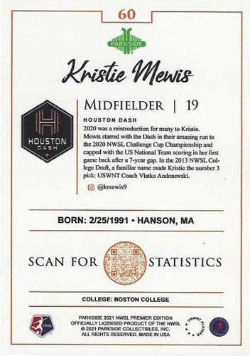 2021 Parkside Collectibles NWSL Black and White Parallel (#51 - #60) - Picture 12 of 14