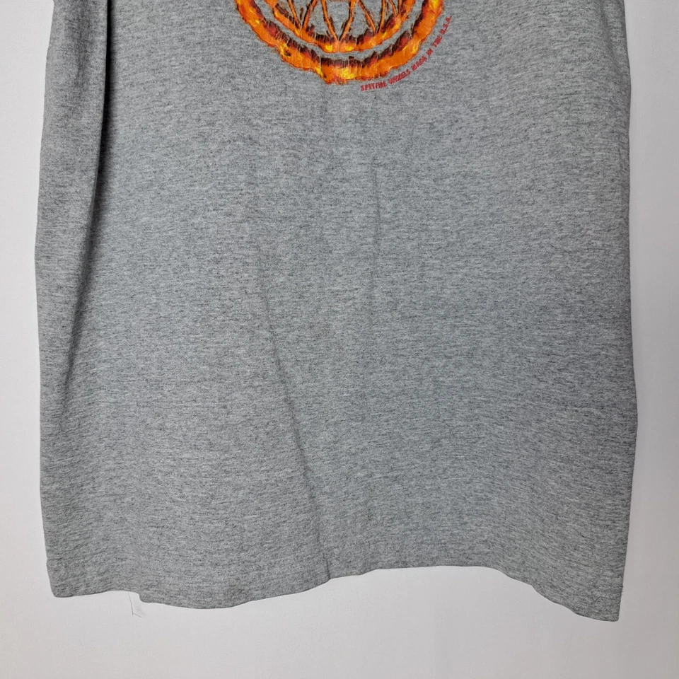 Vintage Spitfire Wheels T-Shirt Mens Small Gray Raglan S/S Skateboard USA Foto 3 de 4