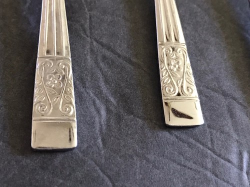 Vintage Sheffield England BERRY OR SUGAR Spoons Set/6 - Picture 3 of 4