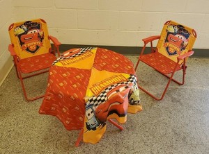 disney cars table and chair set