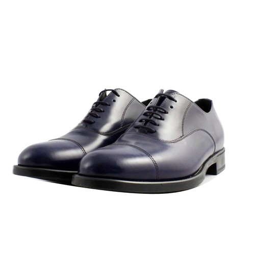 CALPIERRE Scarpe Uomo eleganti in pelle nera, suola in gomma | T122