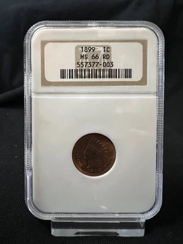 1899 1¢ Indian Head Cent -- NGC MS66 RED