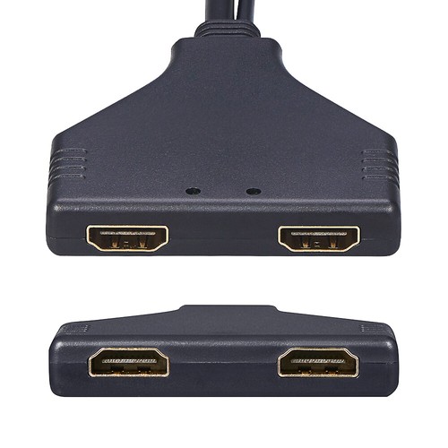 HDMI 2.0 Splitter Cable Adapter, 1 to 2 Way One HDMI Male to Dual HDMI Female - Picture 4 of 4
