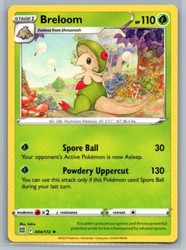 Breloom 004/172 Rare Brilliant Stars Pokemon TCG