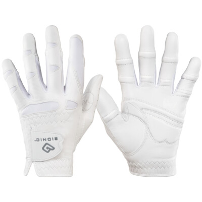 Bionic Men's Cadet Left Hand Stable Grip 2.0 Expansion Zone Golf Glove - White