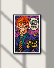 David Bowie Bizarre Adventure Anime Poster Prints | 4x6 24x36