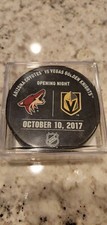 Vegas Golden Knights vs Arizona Coyotes 10/10/17 Inaugural Game Warm-up Puck
