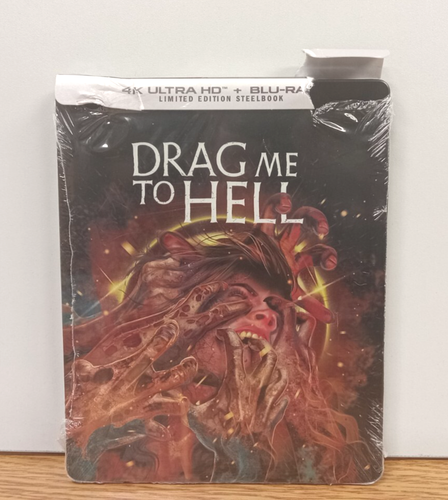 Drag Me To Hell Limited Edition Steelbook (4K Ultra HD + Blu-Ray) *Torn Seal*