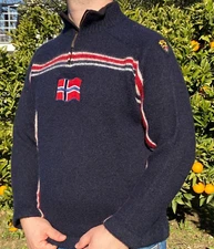 Dale Of Norway Sport Winter Hand Knit Sweater Cardigan Jeresy Size M 48