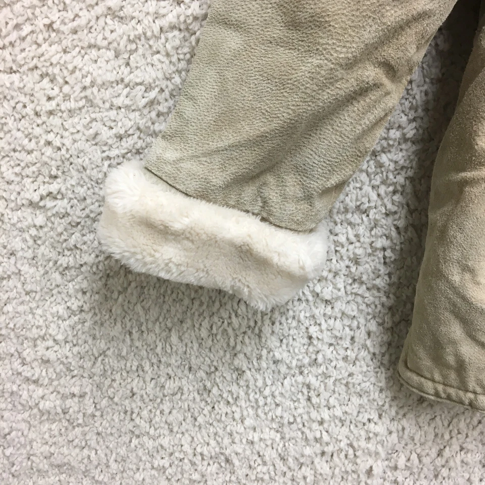 St Johns Bay Jacket Extra Large Green Washable Suede Fleece Lined Hooded Womens - Image 4 of 4