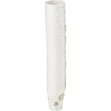 Dixie 10 oz Paper Hot Cup Pathways Insulated, White 10 oz/ 20 Sleeves of 50 Cups