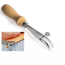 Leather Tools Edge Crimper Adjustable Cutter Slotting and Grooving Device Holder