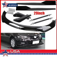 For 2004-21 Mazda 2 3 5 Front Bumper Lip Splitter Spoiler Body Kit Side Skirt