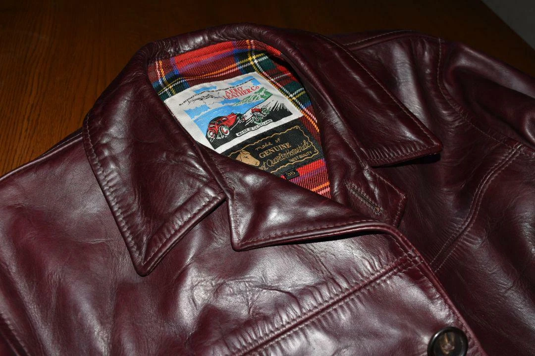 AERO LEATHER Auth Front Quarter Horsehide Veste des Rallye Jacket 36 from  Japan