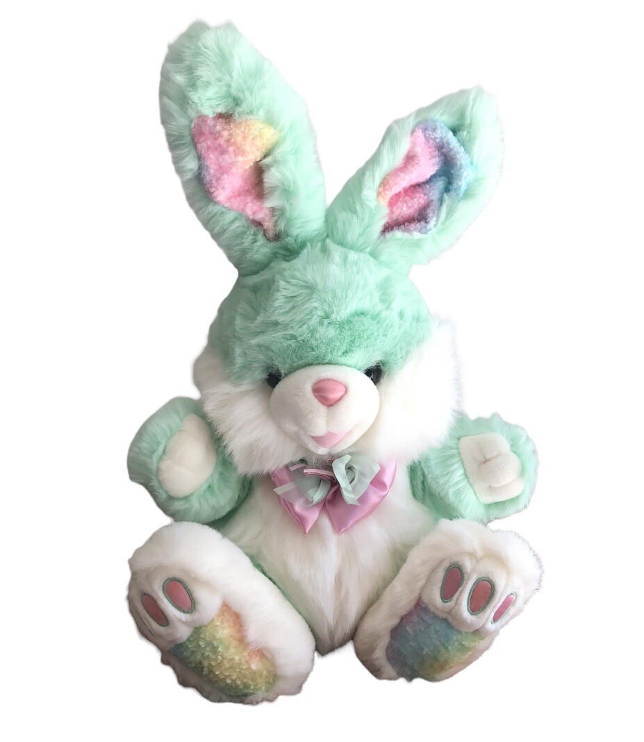 hoppy hopster イースターバーニー　新品？ 21” DAN DEE Hoppy Hopster Easter Bunny Mint Green & White Rainbow