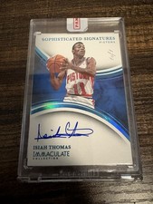 2024-25 Immaculate Isiah Thomas Sophisticated Signature Auto Platinum #1/1