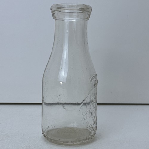 Pint Milk Bottle Dairy Nelson’s Cloverland Cry. Co MANISTIQUE MICHIGAN MICH MI - Picture 4 of 11