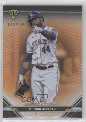 2021 Topps Triple Threads Amber 29/199 Yordan Alvarez #54 4pn