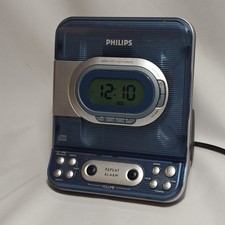 RARO Philips AJ3977/37 Lettore CD Radio AM FM Preset e Doppia Sveglia Testato