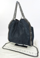 Aut STELLA McCARTNEY Falabella Blue Fabric 2-Way Shoulder Bag Purse 62207