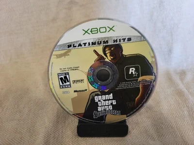 Grand Theft Auto San Andreas Platinum Hits Xbox Original Disc Only Tested - Image 1 of 3