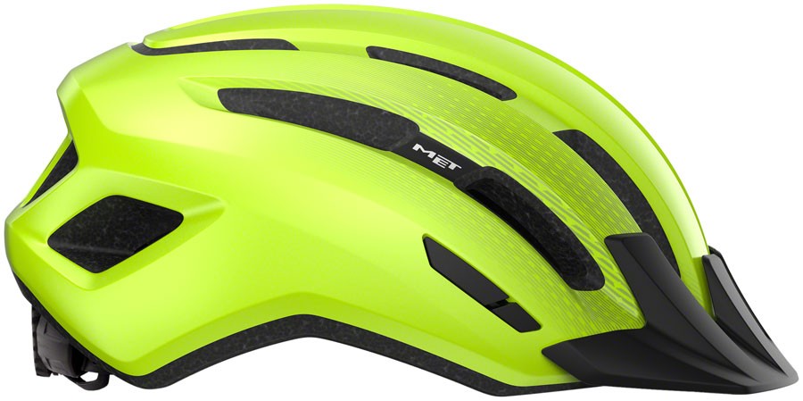 MET Downtown MIPS Bike Helmet - Fluo Yellow, Lightweight Urban Safety Helmet