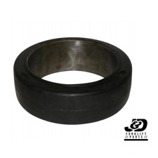 18X7X12.125 Tire TotalSource Solid Forklift Press-On Tire Black Smooth