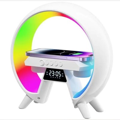 LED WIRELESS CHARGING SPEAKER SOUND MACHINE ALARM RADIO 7 COLORS