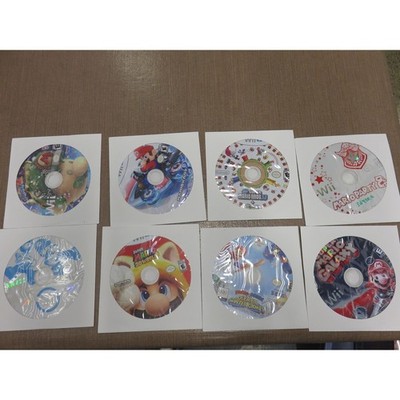 Nintendo Mario Wii Wii U Game Lot 8 Discs Mario Kart 8 3D World Galaxy 1 2 U