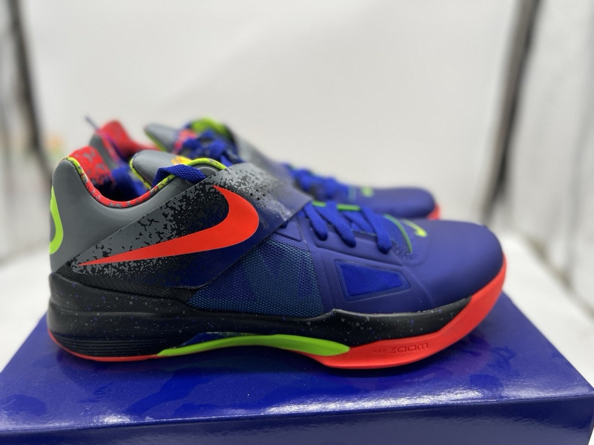 Size 12 - Nike Zoom KD 4 Blue Red NERF Blue IV Red Black NEW Kevin