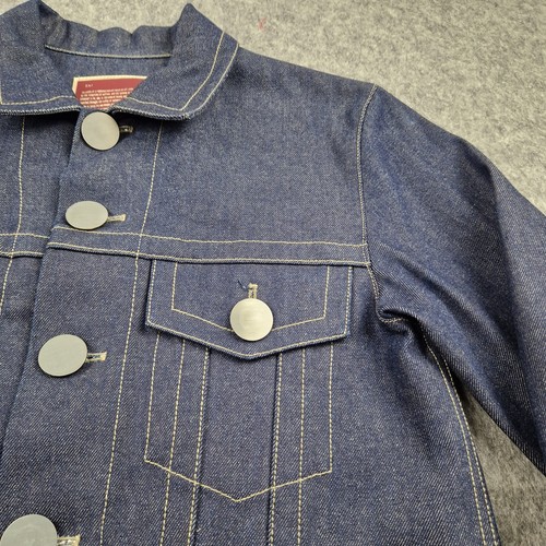 Vintage Beauty Beast Jacket Mens Size 50 Blue Denim Bomber Trucker Japanese - Picture 6 of 12