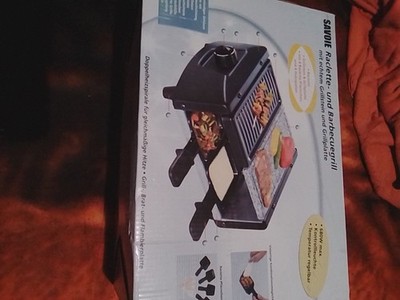 Raclette-und Barbecuegrill-Set, unbenutzt