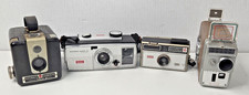 Kodak Vintage Cameras Lot of 4 Brownie Hawkeye Super 27 Automatic Movie Camera