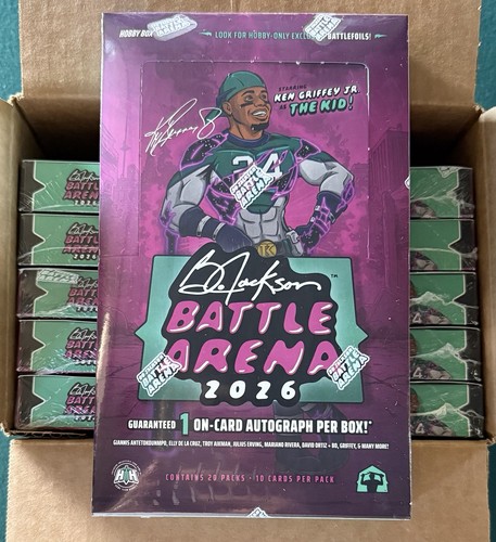 2026 Bo Jackson Battle Arena – Ken Griffey Jr Edition Hobby Case: 6 Sealed Boxes