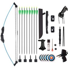 Compound Bow and Arrow Set for Youth  Teens, Beginner Archery Set with 15-18...