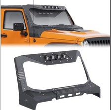  07-18 Jeep Wrangler Jk Windshield Frame Cover Sun Visor Cowl Steel