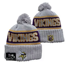 Minnesota Vikings New Era Beanie Knit Pom Winter NFL football team US SHIP 1 DAY