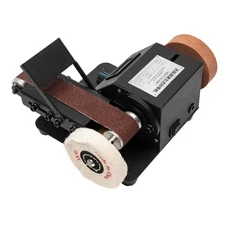 Belt Sander Bench Grinder Knife Sharpener Tool w/10 Belts Table Polishing Sander