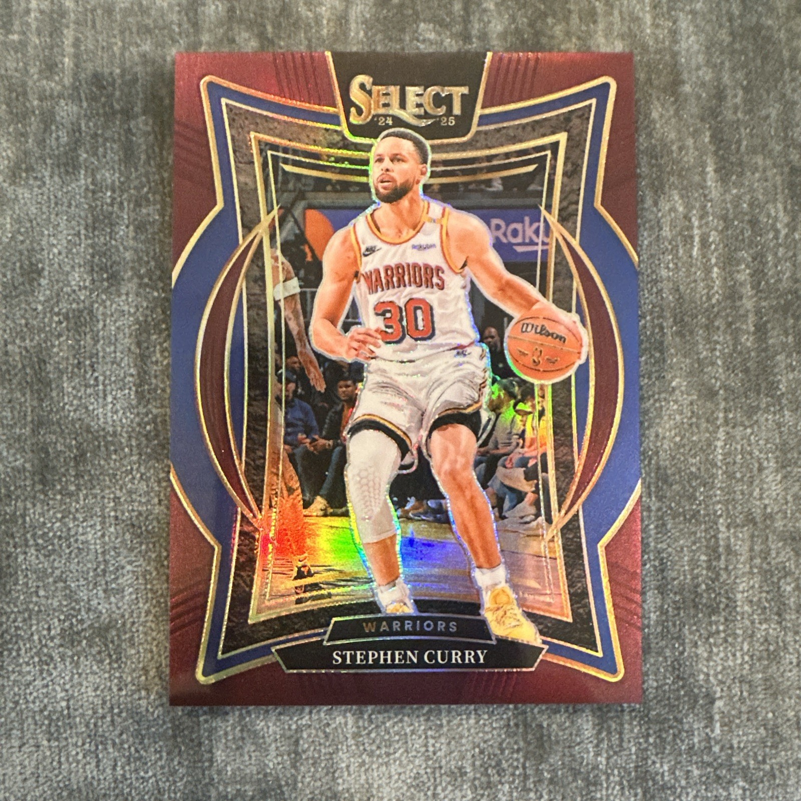 2024-25 Panini Select Concourse Stephen Curry #7 Maroon Prizm 64/175