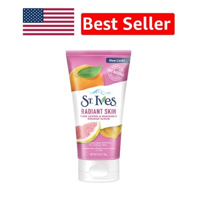Brightening Foam Face Scrub with Vitamin C - Natural Citrus Exfoliant 6 oz