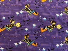 Witches Allover Fabric Halloween Witches Fabric Springs Industries 1 YARD