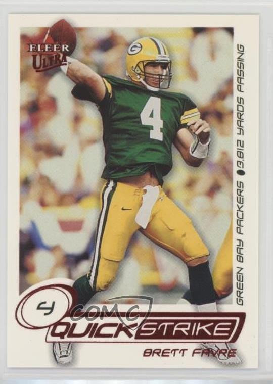 2001 Fleer Ultra Quick Strike Brett Favre #17QS HOF uw8