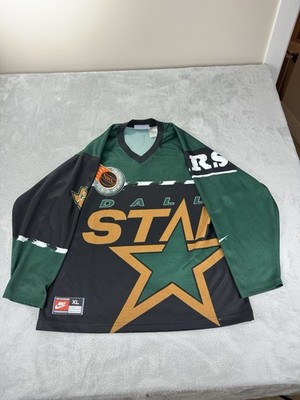 Vintage 90s Nike Team NHL Dallas Stars AOP Hockey Jersey Size XL
