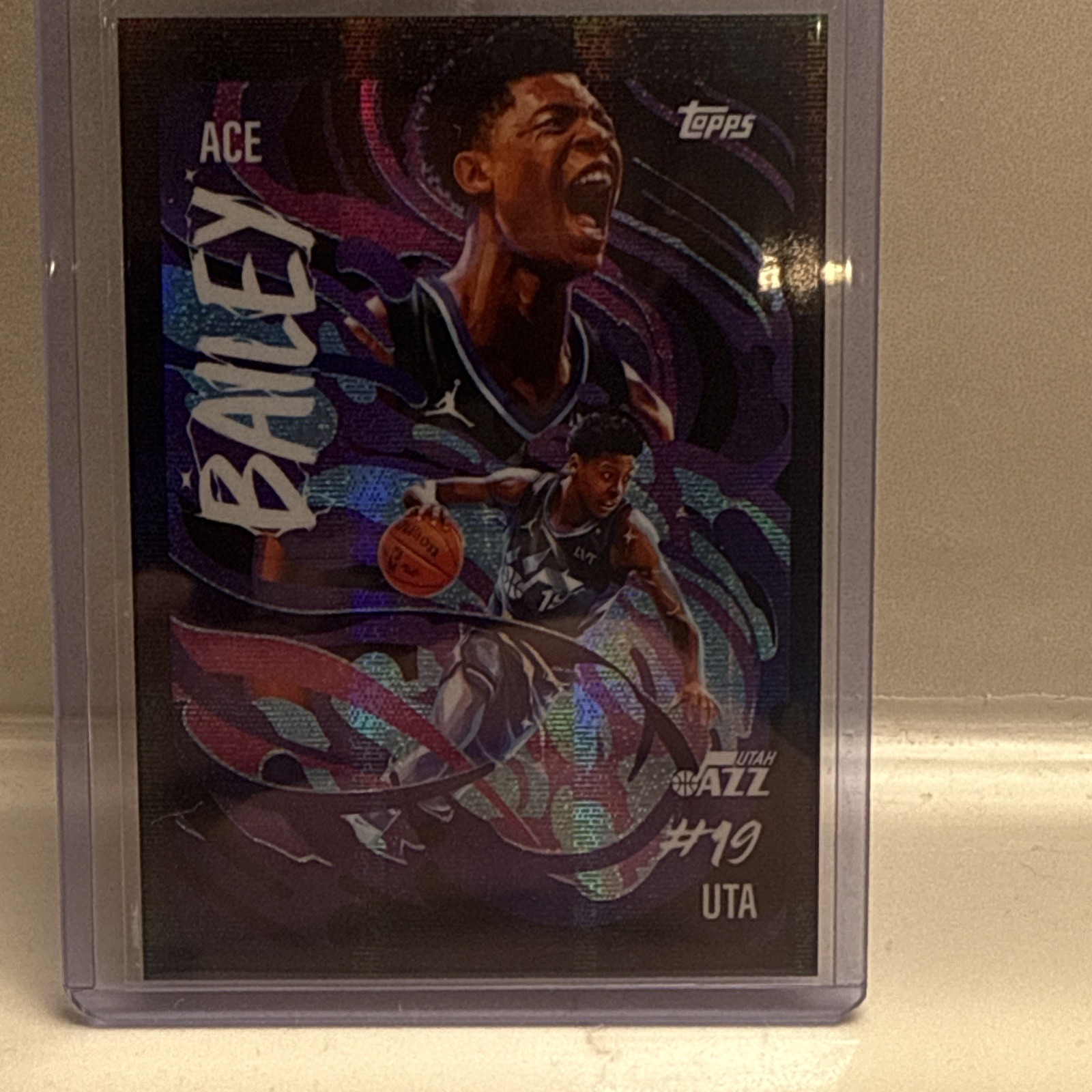 2025-26 Topps Chrome Ultra Violet All-Stars Insert SP Ace Bailey Utah Jazz SSP