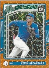 2024 Panini Donruss Optic Kevin Alcantara Orange Prizm SP RC Chicago Cubs
