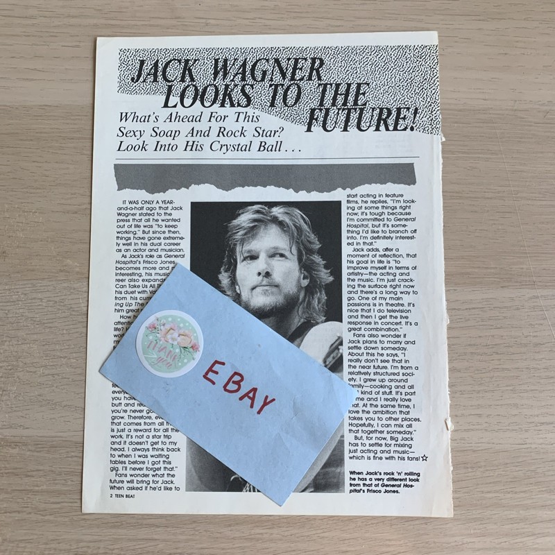 Jack Wagner -Vintage Clippings (General Hospital - Melrose Place)