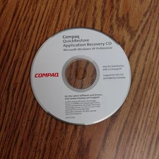 Compaq Quick Restore Application Recovery Disc CD XP Professional 292710-002