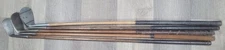 5 Antique Vintage Spalding Made Hickory Wood Shaft Golf Clubs 5 Lofts