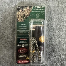 Vintage Cutt Down Game Calls Double Reed Dead Timber Duck Call W/Lanyard